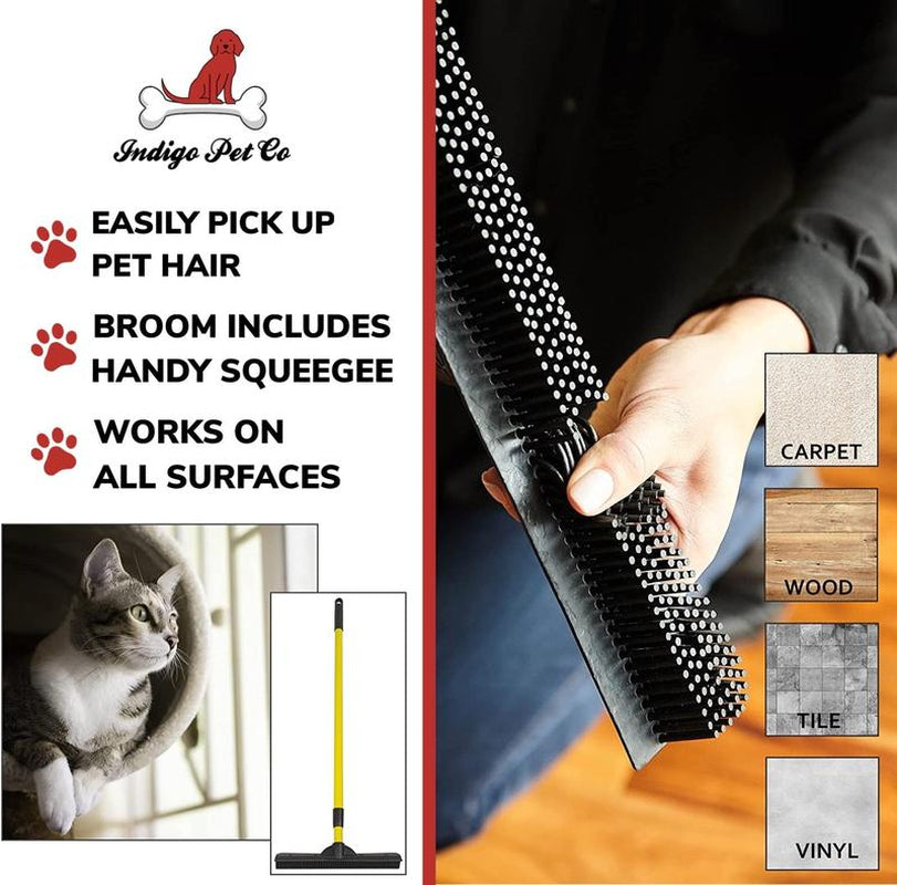 Pet Hair Removal Broom - Extends to 5FT